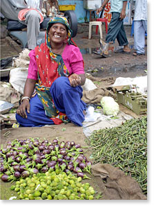 Vegetable seller