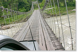 Crossing the Santo Domingo River, Barinas state.