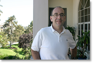 Frank Partnoy in his office at the University of San Diego. Photos by Nic Paget-Clarke.