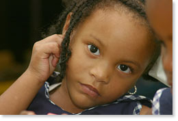 Child in an early childhood center.