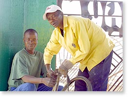 Kenneth Nobela and Petros Mashau. Photo by Nic Paget-Clarke.