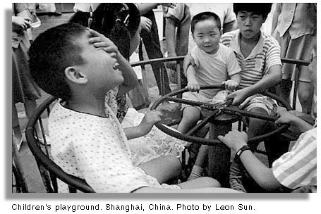 Children's playground. Shanghai, China. Photo by Leon Sun