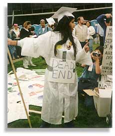 In support of affirmative action, July 1995. Photo: UCSA.