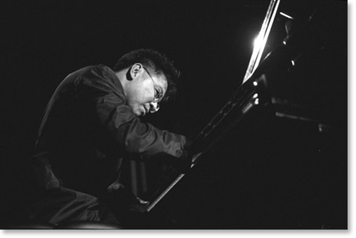 Composer and musician Jon Jang. Photo by Bruce Takeo Akizuki.