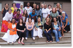 Members of the First Annual Hope Springs Women’s Poetry and Performance Retreat. Photo by Susan Joyner.