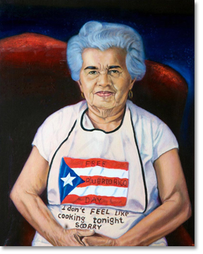 Mita, Oscar’s mother. All painting images courtesy of Oscar López Rivera and the National Boricua Human Rights Network.