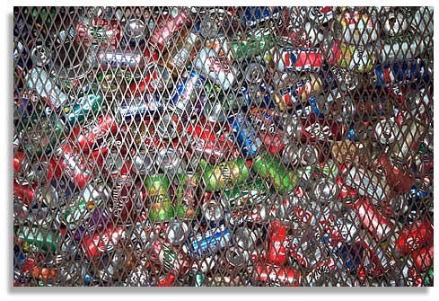 Recycling cans in Whitesburg, Kentucky. Photo by Nic Paget-Clarke.