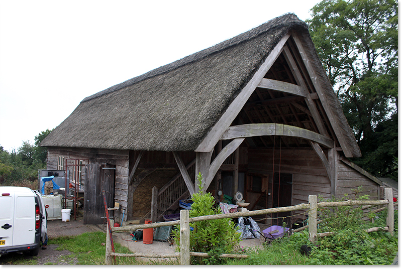 The collective processing barn of the Peasant Evolution Producers Cooperative (PEPC) in west Dorset, England.