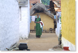 A village of the Malayali tribe.