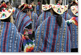 La marcha para los derechos de mujeres y niños.