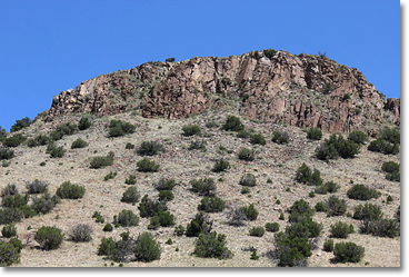 Ortiz Mountain, along the Turquoise Trail. Photo by Nic Paget-Clarke.