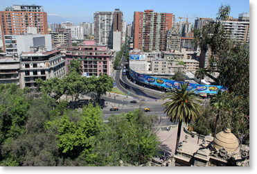 Una vista de Santiago.