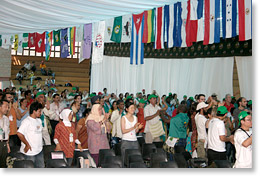 Applause during the conference.