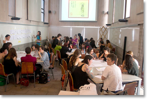 At the Sustainability and Design workshop in Santiago. Photo courtesy Kate Fletcher.