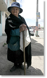 Maria de Jesus Dulcelina Nicolalde Navarette en Cayambi, Ecuador.