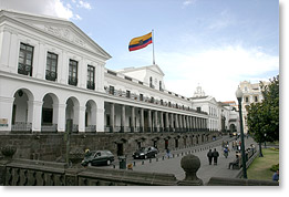 The presidential palace, Quito.