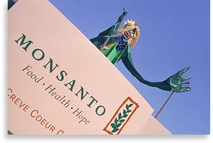 Monsanto headquarters sign, St Louis, Missouri
