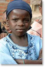 Young girl in Lusanyando.