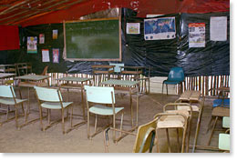 The encampment classroom.