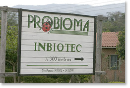 On the way to PROBIOMA's Center for the Investigation and Production of Bioregulators in San Luis, Santa Cruz.