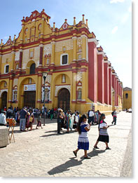 The San Cristobal de Las Casas Cathedral.