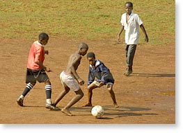 Children play soccer/football