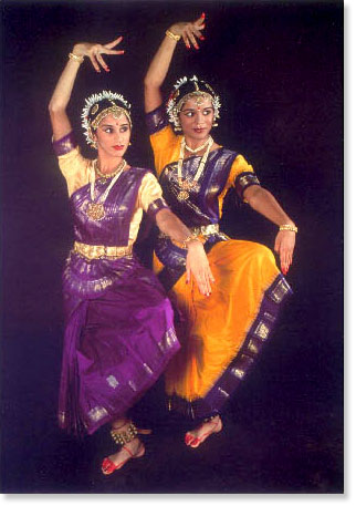 The Kinhal Sisters perform a Thilana dance, a classical dance of south India. Photo by Ken Jaques.
