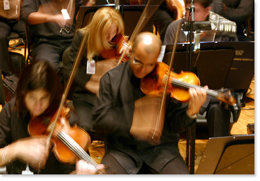 Venezuela national orchestra, Caracas. Venezuela.