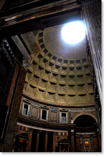 The Pantheon, Rome, Italy. It was re-built last, around 125 AD. For more history visit Wikipedia. Photo by Nic Paget-Clarke.