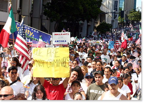 Over 50,000 march in San Diego for "Dignity, Respect & Hope" - photo 2
