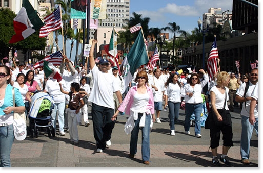 Over 50,000 march in San Diego for "Dignity, Respect & Hope"