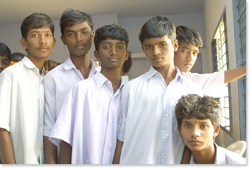 Students at the Adi Dravidar Welfare School 