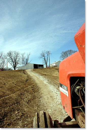 On theAllison-Perry farm. Armstrong, Missouri. Photo by Nic Paget-Clarke.