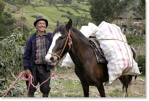 In the Shagapud community, in the Andes mountains, Cañar, southern Ecuador. Photo by Nic Paget-Clarke..