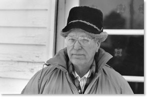 Merle Hansen, past president of the North American Farm Alliance on his farm in Nebraska, 1993.