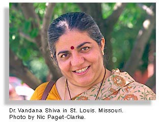 Dr. Vandana Shiva. Photo by Nic Paget-Clarke