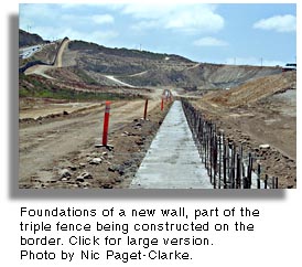 New wall on U.S./Mexico border